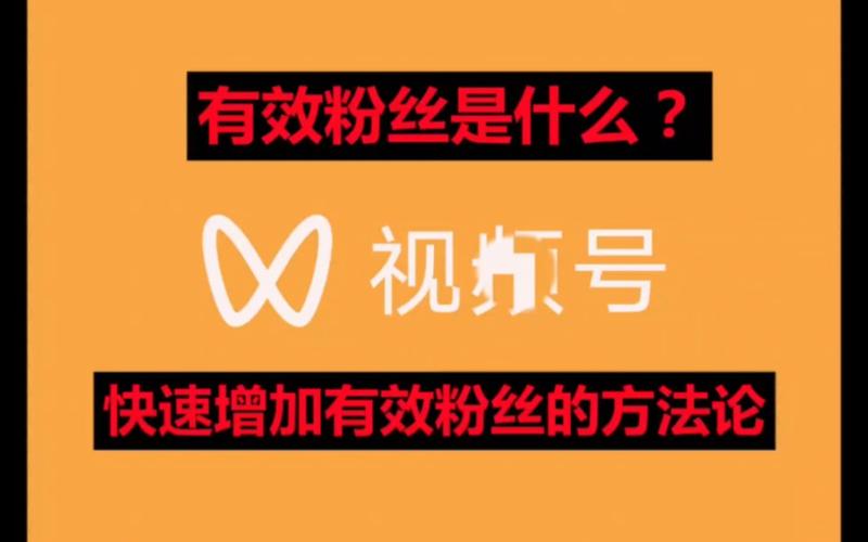 视频号有效粉丝购买什么意思,视频号有效粉丝购买：助力提升视频号的曝光度和影响力!